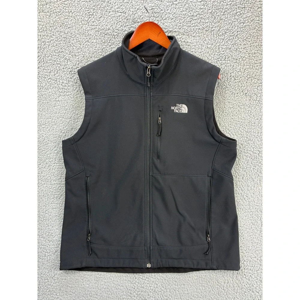 The North Face Apex Bionic Softshell Vest Mens L Black Fleece Lined Outdoor